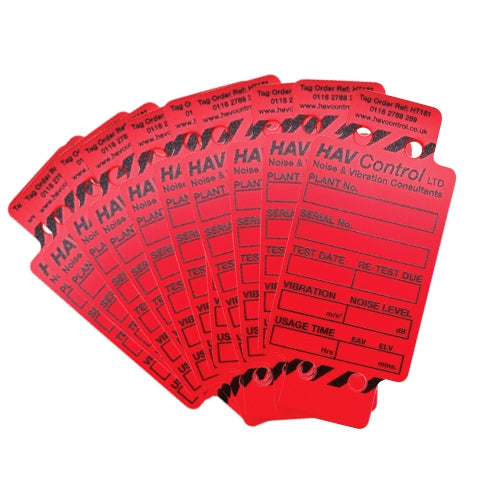 Hand-Arm Vibration Tags - Supplied In Packs of 10