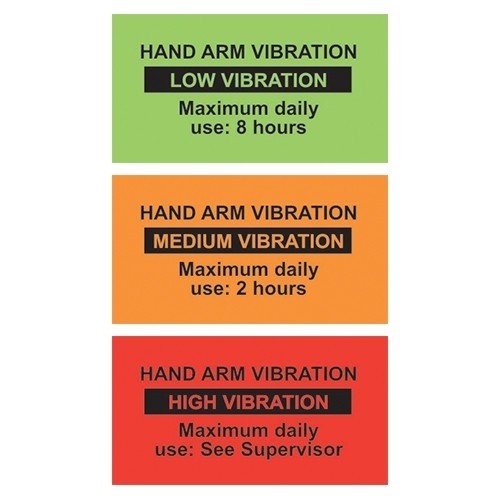 Hand-Arm Vibration Warning Labels