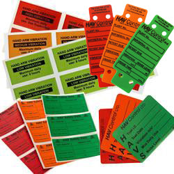 Hand Arm Vibration Tags & Labels