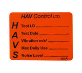 Write & Seal HAV Warning Labels - Multipack (90 Labels)