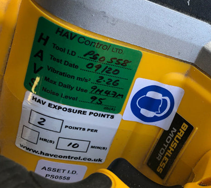 Write & Seal HAV Warning Labels - Supplied In Packs of 10 – HavControl