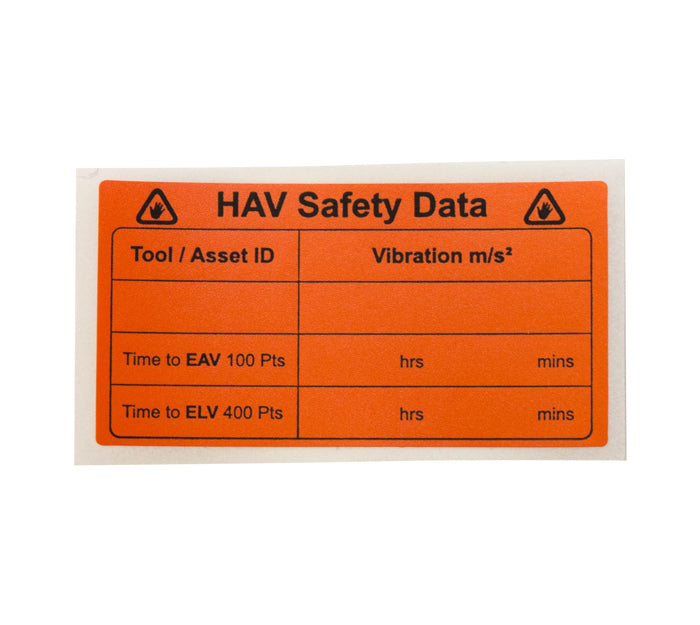 HAV Safety Data Labels, Amber