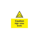 Caution High Noise Levels Labels - Supplied in packs of 30 & 66