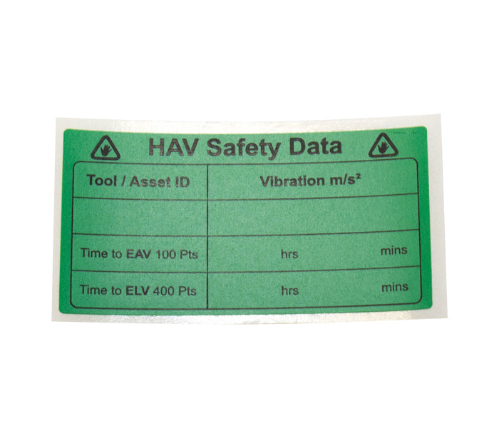 HAV Safety Data Labels, Green