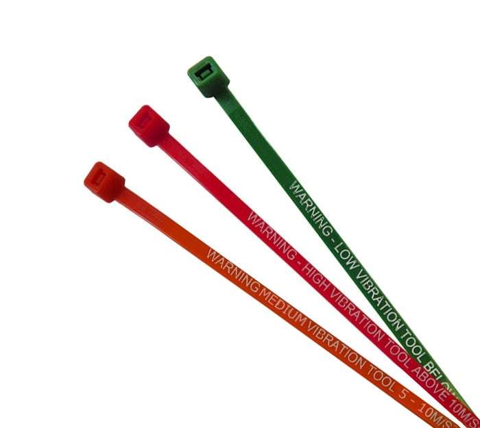 Vibration Warning Cable Tie -  (370 x 7.6mm) Supplied In Packs Of 100