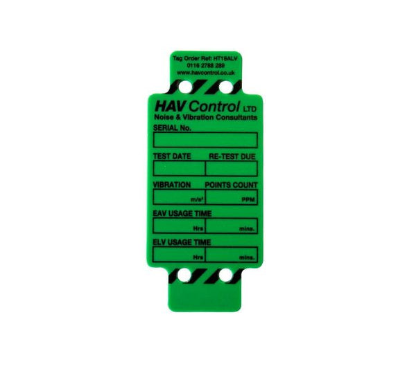 Hand-Arm Vibration Tags - HT18ALV - Supplied In Packs Of 10 – HavControl