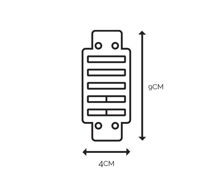 Hand-Arm Vibration Tags, Dimensions