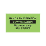 Hand-Arm Vibration Warning Labels - Multi Pack Of 60