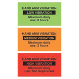 Hand-Arm Vibration Warning Labels - Supplied In Packs Of 10