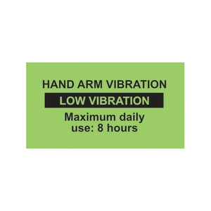 Hand-arm vibration Warning Labels - Supplied in packs of 10
