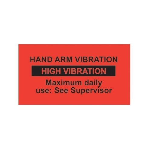 Hand-Arm Vibration Warning Labels, Multi Pack Of 60 – HavControl