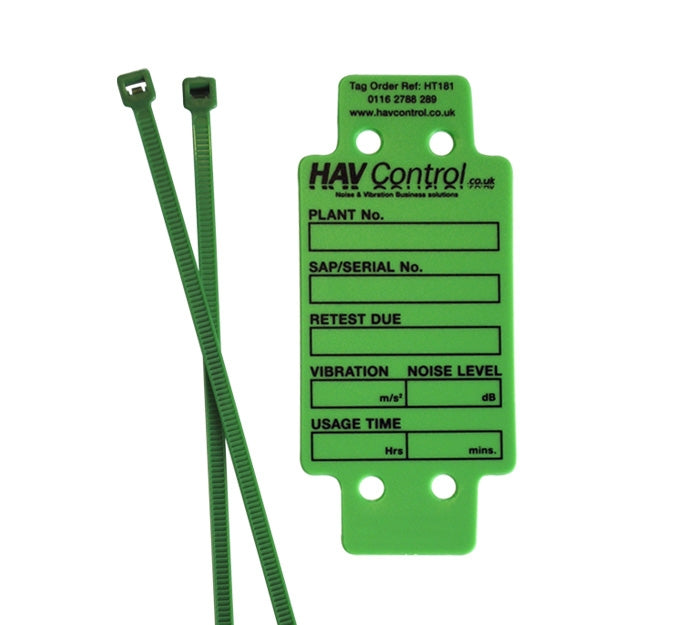 Hand-Arm Vibration Warning Tags, Green