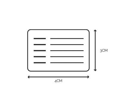 Write & Seal Hand Arm Vibration Warning Label Dimensions